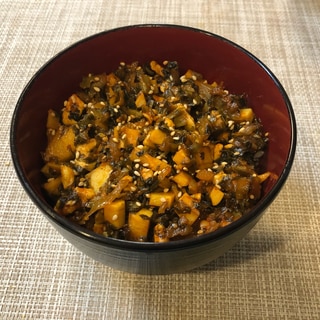 鶏ムネ肉&高菜のピリ辛丼☆